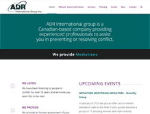 Tablet Screenshot of adrinternationalgroup.com